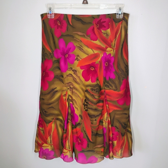 Versailles Y2K Floral Ruffle Skirts Womens Large Low Rise Fairy Animal Print - Picture 11 of 11